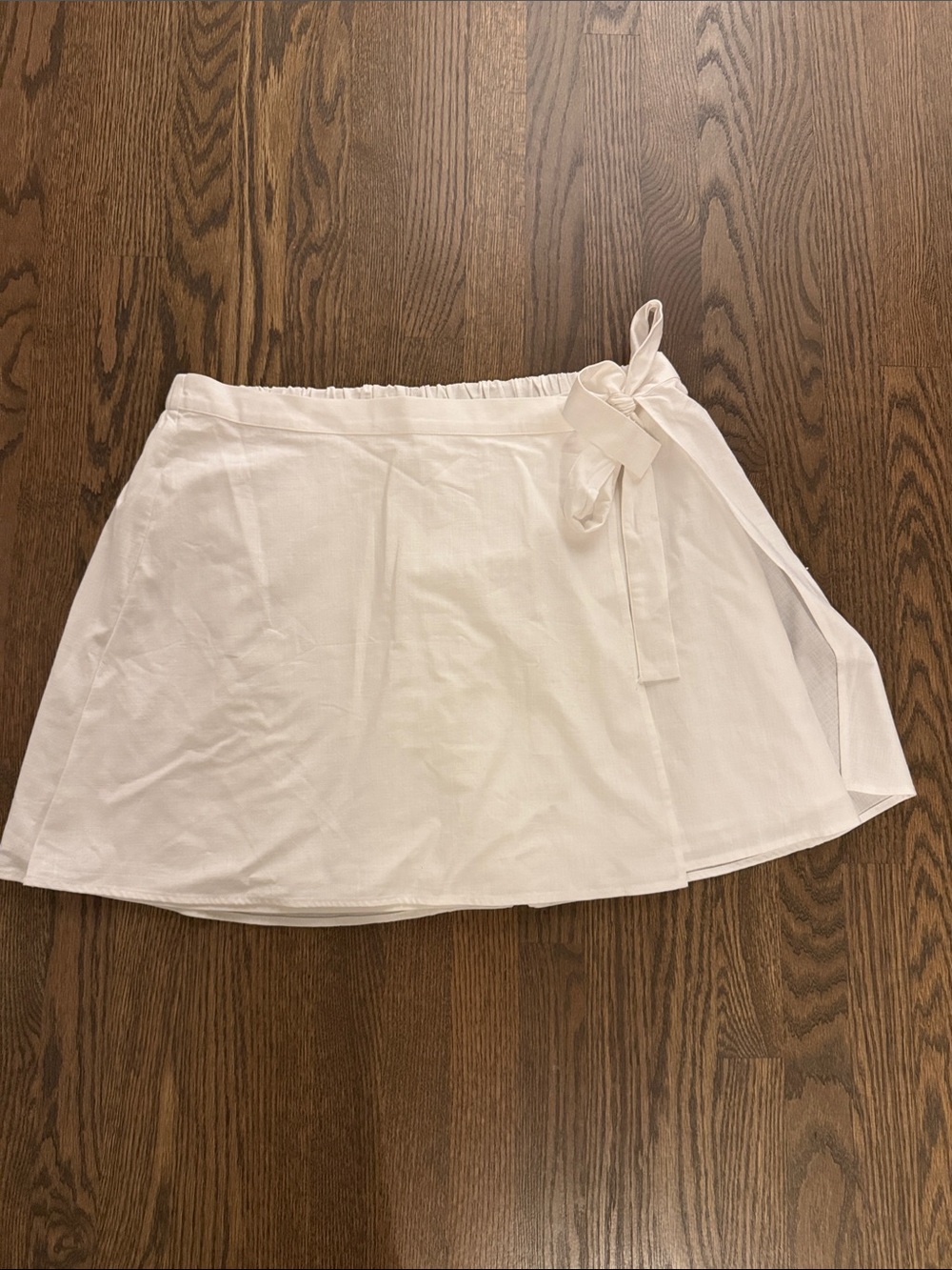 a new day White Wrap Mini Skirt with Side Tie